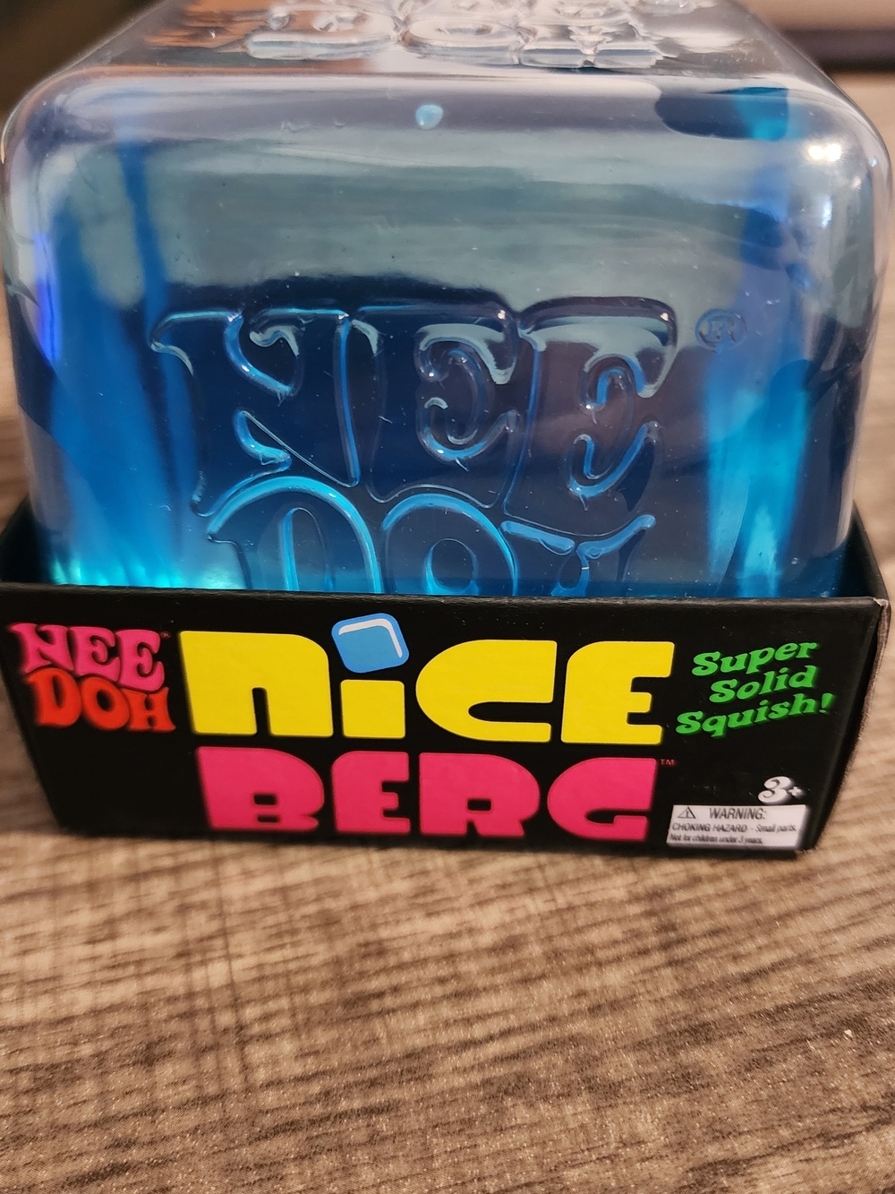🚨 RARE 🚨 Nice Berg Blue Nee-Doh Squish Toy Schylling 26030HY 3+